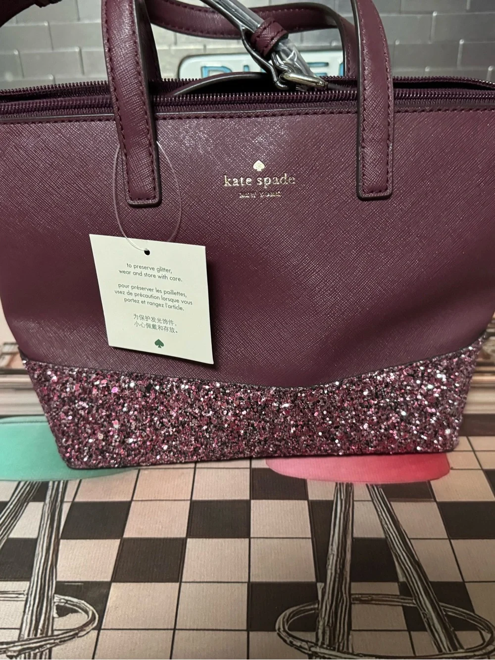 NWT Kate Spade Greta Court Women's Crossbody Purse Handbag - Cherrywood